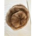 Vintage Mink Fur Hat Cap Warm With Visor Fully Lined Blonde Light Brown   eb-56552365